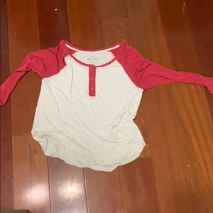 american eagle soft and sexy 3/4 sleeve top